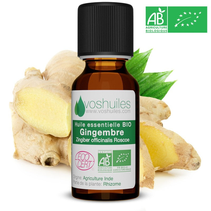 Huile essentielle BIO de gingembre