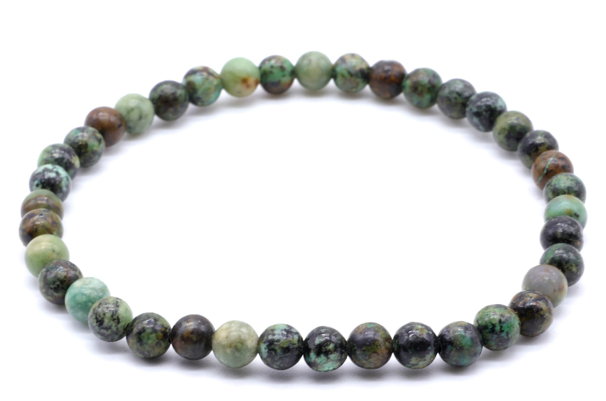 Bracelet Turquoise Africaine perles 4mm/6mm