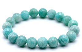 Bracelet Amazonite 'AA' perles 10mm