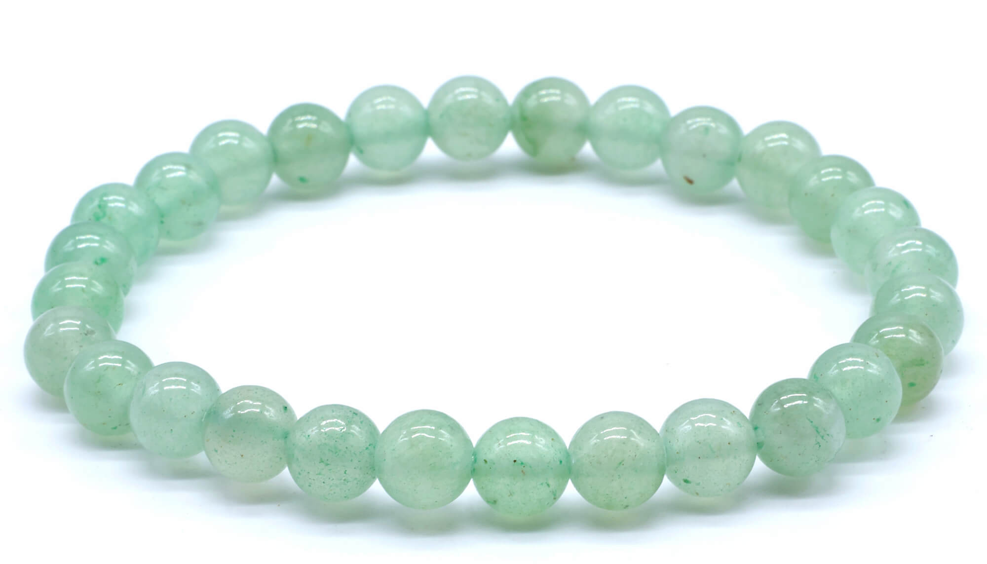 Bracelet Aventurine Verte perles 6mm